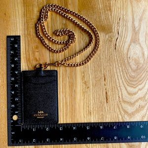 Coach ID badge/card holder lanyard